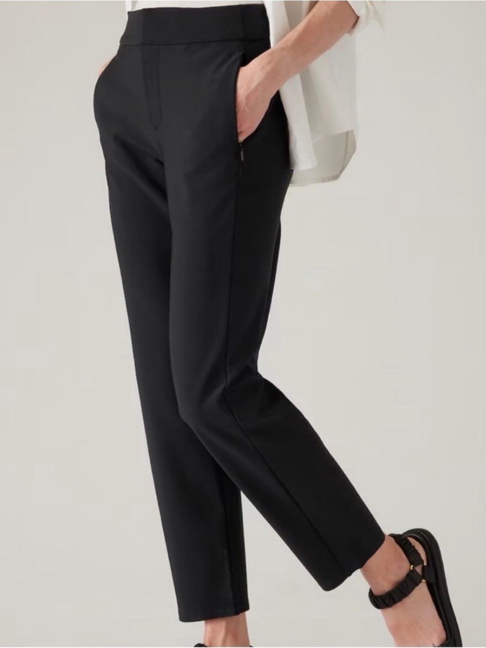 Athleta Stellar Trouser Pants Black Size 14